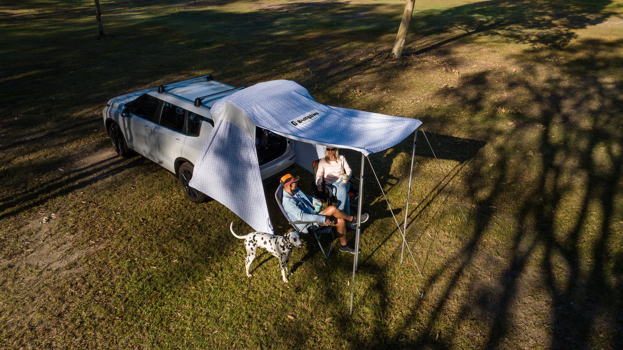 awning with dalmatian